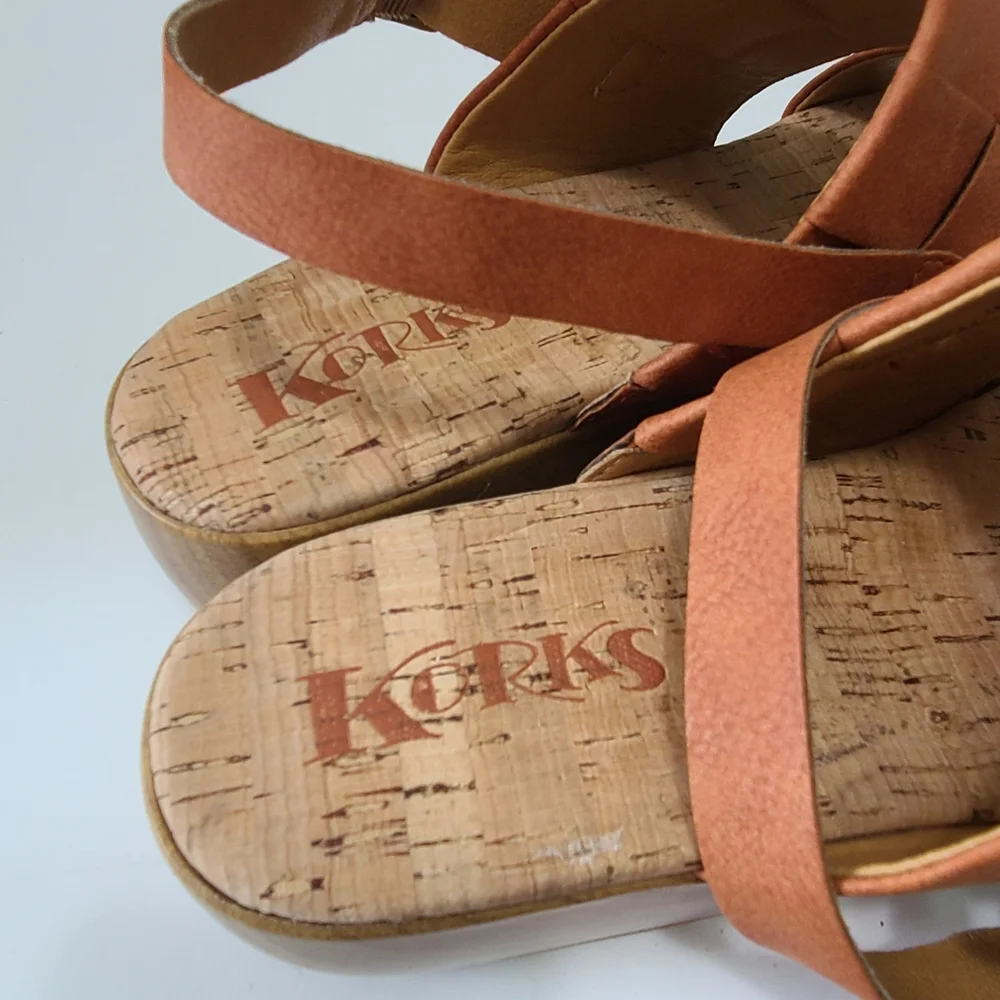Korks by Kork-Ease Womens‎ Fraya Vegan Strappy Platform Sandal Size 8 NWOT